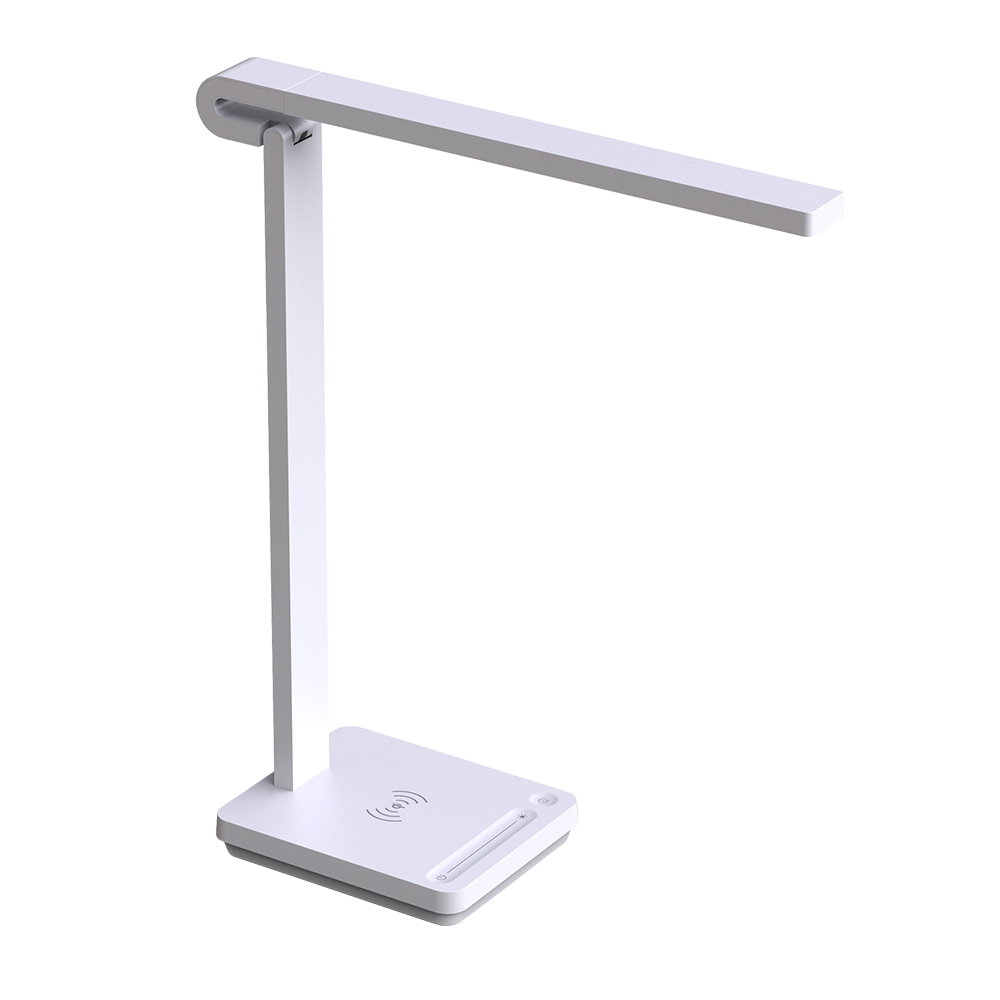 LAMPARA DE ESCRITORIO C/CARGA INALAMBRICA BLANCA 7.5W